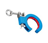 Rodillo auxiliar de tracción de cable, apertura de 65 mm, fuerza de tracción de 25 kg, apto para trabajadores de obras de construcción, polea de abrazadera ajustable