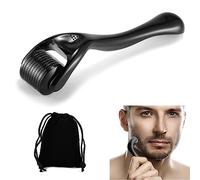 Rodillo Barba, Rodillo Barba Crecimiento, Rodillos Facial de Microagujas, Profesional Microagujas 0.5mm, Bolsos del Terciopelo, Mincroneedling para cara y cuerpo Tratar, Antiedad