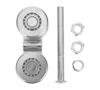 Rodillo Colgante para Puerta Corrediza de Acero Plata 1 Set