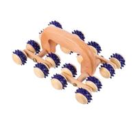 Rodillo Corporal de Mano Portátil para Masaje de Cuerpo Completo | Madera y Silicona, Relajación Total en Casa o Viaje, Ligero y Práctico para Uso Diario Color Aleatorio