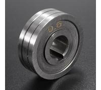 Rodillo de acero de la impulsión del surco de V para el equipo de soldadura MIG diseñado para el alambre de soldadura de 0.1 cm y 0.1 cm usando los surcos de 0.6 milímetros y 0.8 milímetros