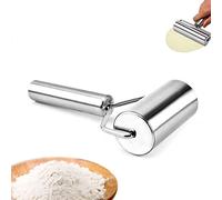 Rodillo de acero inoxidable, rodillo pequeño para masa quebrada, rodillo hecho a mano de acero inoxidable, rodillo de masa pequeño para pizza, pastel, pasta, fondant, la herramienta de cocina perfecta