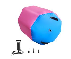 Rodillo de aire para gimnasia, equipo suave antideslizante para interior y exterior, rollo de gimnasia para habilidades y gimnasia en el suelo, para interior, fitness, gimnasio, entrenamiento en casa