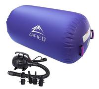 Rodillo de aire para gimnasia, rodillo de aire inflable, barril de aire, rollo de yoga, con bomba de aire, colchoneta de entrenamiento, esterilla de gimnasia, rodillo de fitness