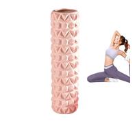 Rodillo de alta densidad - Cilindro de espuma texturizada de 45 cm, masajeador de fitness hueco, entrenador básico duradero | Liberación miofascial para la recuperación muscular, movilidad de piernas