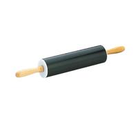 Rodillo de amasar de chapa de acero, 45 cm, ideal para extender masa y preparar recetas de pan y repostería.