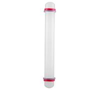 Rodillo de amasar para pasteles, antiadherente, con guía ajustable y extremos redondeados, ideal para hornear, cocinar, fondant, pasteles, galletas, masa de plástico, 22,5 cm (8,9