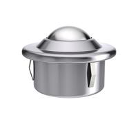 Rodillo de bola con borde y pinza Schulz Stanztechnik, bola de acero inoxidable