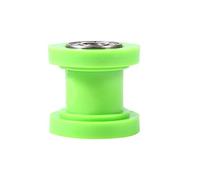 Rodillo de cadena de tensor de polea de 10 mm, guía de rueda de tensor de rodillo deslizante de cadena Keenso para motocicleta Pit Dirt Mini Bike Atv(Verde)