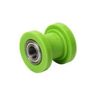 Rodillo de cadena de transmisión for motocicleta, polea de rueda deslizante, guía de rueda tensora for Enduro, Motocross, Pit Dirt Bike, ATV, CRF, CR, XR, 8/10mm(Green 8mm)