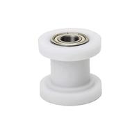 Rodillo de cadena de transmisión for motocicleta, polea de rueda deslizante, guía de rueda tensora for Enduro, Motocross, Pit Dirt Bike, ATV, CRF, CR, XR, 8/10mm(White 10mm)