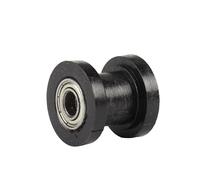 Rodillo de cadena de transmisión for motocicleta, polea de rueda deslizante, guía de rueda tensora for Enduro, Motocross, Pit Dirt Bike, ATV, CRF, CR, XR, 8/10mm(Black 8mm)