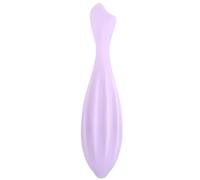 Rodillo de cara silicona portátil flexible lavable con rodillo facial cuidado de la piel para mujeres rosados y ojos masaje suave puntiagudo gua sha herramientas faciales regalo (púrpura) ...