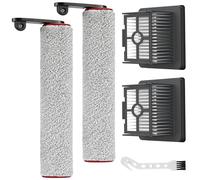 Rodillo de cepillo accesorio de filtro compatible con aspiradoras Dreame H12 Pro, 2 rodillos de cepillo + 2 filtros + 1 cepillo de limpieza para aspiradora Dreame H12 Pro