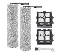 Rodillo de cepillo y filtro para Tineco Floor One S5 Combo/S5 Combo Power Kit aspiradora inalámbrico en húmedo y seco, piezas de repuesto, 2 rodillos de cepillo + 2 filtros + 1 cepillo de limpieza