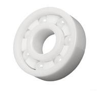 Rodillo de cerámica blanco sellado loza completa resistente a altas temperaturas del rodamiento de bolitas 6x19x6m m de la circona para los motores industriales de la automatización y impulsa los