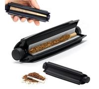 Rodillo de cigarrillos cónico de 110 mm, rodillo de tabaco, máquina para liar cigarrillos, ayuda para liar tabaco - Máquina para liar cigarrillos eficiente y duradera (negro)