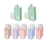 Rodillo de cinta de doble cara - Adhesivo de doble cara | Tape Runner, 12 Piezas De Adhesivos Para Manualidades, Pegamento De Puntos Y Bolígrafo Corrector, Dispensador De Cintas Para Diarios De Álbume