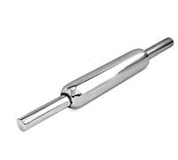 Rodillo de cocina de acero inoxidable para hacer chapati, poori, masas y panes. Rodillo con mejor agarre delgado, antiadherente, paquete de 1 (12 pulgadas de largo x 1 pulgadas de ancho)