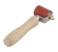 Rodillo de costura de silicona de 40 mm, herramienta de soldadura flexible para PVC TPO EPDM, membrana, lona, pancarta, suelo de vinilo, fácil intercambio de rodamientos (rojo)