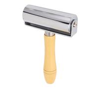 Rodillo de costura para cuero, rodillo de borde de pegamento de cuero de acero inoxidable, rodillo de costura para cuero, grieta de borde de cuero, rodillo laminador de pegamento (L 10 cm)