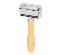 Rodillo de costura para cuero, rodillo de borde de pegamento de cuero de acero inoxidable, rodillo de costura para cuero, grieta de borde de cuero, rodillo laminador de pegamento (M 6 cm)