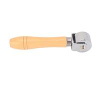 Rodillo de costura para cuero, rodillo de borde de pegamento de cuero de acero inoxidable, rodillo de costura para cuero, grieta de borde de cuero, rodillo laminador de pegamento (S 2.5cm)