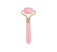 Rodillo De Cuarzo Rosa Con Juego De Gua Sha Para Rostro Masajeador De Cristal Facial Auténtico Natural Piel Ojos Tonos De Cuello Firmes Depuffs,Mini Rodillo 1