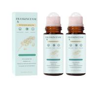 Rodillo de cuarzo rosa orgánico Frankincense con rodillo de cuarzo rosa, hidratante, reafirmante y alisa, hidratación profunda y duradera (2 unidades, 50 ml)