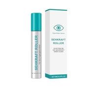 Rodillo de de ojos, rodillo de masaje de ojos de 8 ml, hidratante para viajes, casa, ver películas antes de acostarse, pantalla larga, trabajo, lectura, relajación después del