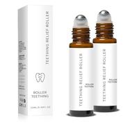 Rodillo de dentición, rodillo calmante con aceite para la dentición de bebés, fórmula totalmente natural, apto para bebés. Contiene ingredientes naturales como glicerina, aloe vera y limón.