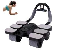 Rodillo de ejercicio abdominal,Rodillo abdominal | Máquina automática de entrenamiento abdominal con rebote - Equipo de entrenamiento del núcleo de la rueda abdominal con ruedas para mujeres y hombres