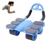Rodillo de ejercicio abdominal - Rueda de entrenamiento básica, entrenamiento de fitness | Diseño de doble diseño de asas no resbaladizas, banda de rodadura engrosada