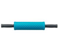 Rodillo de entrenamiento fascial con ondas y asas, azul