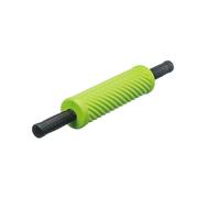 Rodillo de entrenamiento fascial con ondas y asas, verde