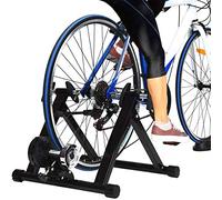 Rodillo de entrenamiento para bicicletas, rodillo de entrenamiento para bicicletas de 26-28 pulgadas, bicicleta estática plegable, cargable hasta 150 kg, fabricado en acero, incl. Soporte Rueda D