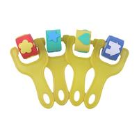 Rodillo de esponja para dibujo - Rodillo de pintura para niños, 4 piezas de sellos de esponja para rodillo de pintura, divertidos juegos de pintura con rodillos | Rodillo de pintura de espuma, sello d