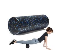 Rodillo de espuma de alta densidad con suave | 45 x 15 cm Firm Yoga Massage Stick | Blue Black Gym Equipment For Back | Post-Workout Muscle Relaxation Pilates Tool