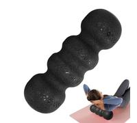 Rodillo de espuma de yoga: de masajeador trasero de punto de disparo, caña de rodadura muscular dura | Herramienta de ejercicio con textura de olas, masajeador de alineación de columna vertebral