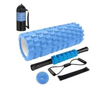 Rodillo de espuma EVA for yoga, relajación, fitness, piernas finas, seis en uno(Blue)