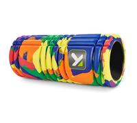 Rodillo de espuma GRID de TriggerPoint - Superficie multi-densidad, compresión firme para recuperación muscular, núcleo hueco, videos gratuitos en línea, 33 cm, arco iris