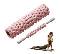Rodillo de espuma para ejercicios - Cilindro muscular de 1.85 pulgadas, tubo de masaje corporal, de recuperación portátil con diseño de superficie de presión profunda | Patas Schien