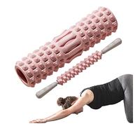 Rodillo de espuma para espalda, pilates, entrenamiento, masaje, barra de rodillo portátil para piernas, pantorrillas, espalda, atletas para gimnasio, hogar Shenrongtong