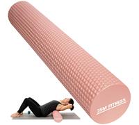 Rodillo De Espuma Para Recuperación Muscular - Rodillo Miofascial, Masaje Profundo, Fitness, Pilates, Fisioterapia, Superficie Texturizada, EPP De Densidad, 90 x 15 cm, Espalda Y Piernas, Unisex, Rosa