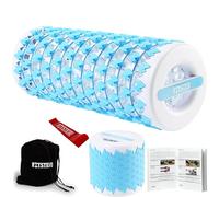 Rodillo de espuma plegable para ejercicio y recuperación (13 pulgadas), fácil de transportar a 5.5 pulgadas (azul)