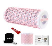 Rodillo de espuma plegable para ejercicio y recuperación (13 pulgadas), fácil de transportar a 5.5 pulgadas (rosa)