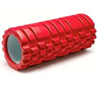 Rodillo de Espuma Sandalfon para Terapia y Ejercicios musculares para Masaje Muscular. Rodillo de Pilates y Yoga 33 X 14cm, Punto de activación, Rodillo de Yoga (ROJO)