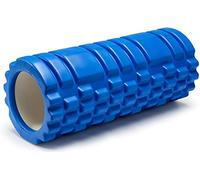 Rodillo de Espuma Sandalfon para Terapia y Ejercicios musculares para Masaje Muscular. Rodillo de Pilates y Yoga 33 X 14cm, Punto de activación, Rodillo de Yoga (AZUL OSCURO)