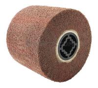 Scheppach Cepillo de fibra sintética para máquina satinada MRS1300, lijadora de renovación, 100 mm de ancho y 120 mm de diámetro, rodillo de lijado adecuado para superficies de madera, piedra, metal