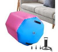 Rodillo de gimnasia con relleno de aire, equipo suave antideslizante para interiores y exteriores, rollo de gimnasia para habilidades y gimnasia en el suelo, para interior, fitness, gimnasio